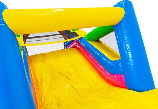 Kaufen Sie einen 13 Meter langen aufblasbaren Fröhliche Farben-Hindernisparcours für Kinder. Bestellen sie aufblasbare parcours jetzt online bei JB-Hüpfburgen Deutschland