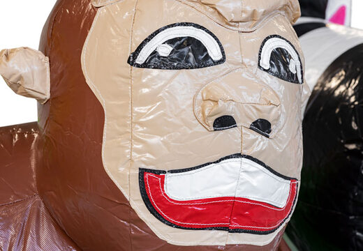 Aufblasbare Mini-Multiplay-Hüpfburg im Dschungel-Thema für Kinder zu verkaufen. Bestellen Sie jetzt aufblasbare Hüpfburgen bei JB-Hüpfburgen Deutschland