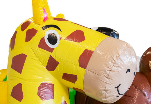 Bestellen Sie aufblasbare Mini Multiplay Hüpfburg im Dschungel-Thema für Kinder. Kaufen Sie aufblasbare Hüpfburgen bei JB-Hüpfburgen Deutschland