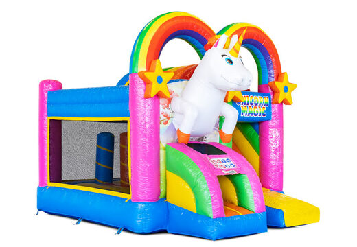 Aufblasbare Mini-Multiplay-Hüpfburg im Einhorn-Design zum Verkauf bei JB Inflatables. Bestellen Sie aufblasbare Hüpfburgen bei JB-Hüpfburgen Deutschland