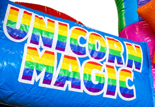 Aufblasbare Mini-Multiplay-Hüpfburg im Einhorn-Design für Kinder zu verkaufen. Bestellen Sie jetzt aufblasbare Hüpfburgen bei JB-Hüpfburgen Deutschland