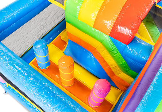 Mini Multiplay aufblasbares Luftkissen zum Verkauf im Einhorn-Thema für Kinder. Bestellen Sie aufblasbare Luftkissen bei JB-Hüpfburgen Deutschland