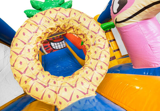Bestellen Sie aufblasbare Hüpfburg Multi Slide Caribbean mit Rutsche für Kinder. Kaufen Sie aufblasbare Hüpfburgen jetzt online bei JB-Hüpfburgen Deutschland