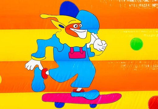 Clown-Detail-Hüpfburg