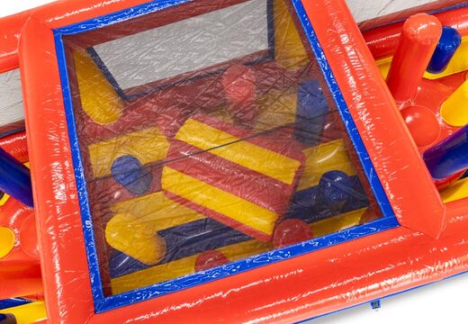 Rotes gelbes blaues Hindernisparcours-Modul Säulenausweicher