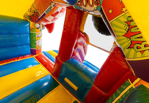 Innenraum der Rutsch-Kombi im Comic-Thema