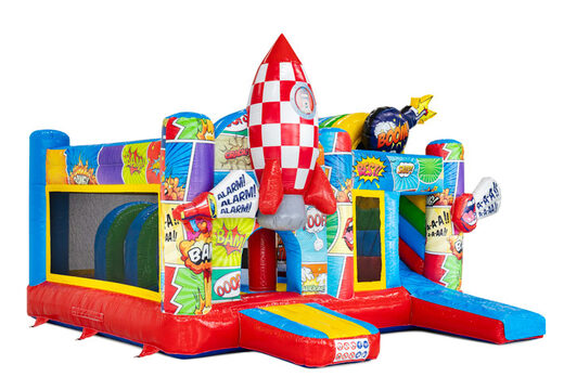 Rot blau gelb Rakete Bombe Comic-Thema Multiplay