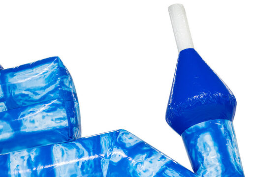 Blaue Turmspitze der Standard Hüpfburg Blue Brick