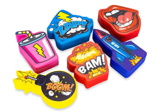 Softplay-Themenset mit Comic-Bildern von Tieren