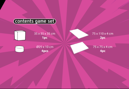 Inhalt des Softplay Spielsets im Comic-Thema kaufen bei JB