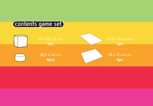 Inhalt des Softplay Spielsets im Einhorn-Thema kaufen bei JB