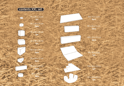 Bestellen Sie den Inhalt des Softplay XXL Sets im Bauernhof-Thema von JB Inflatables in Meppel