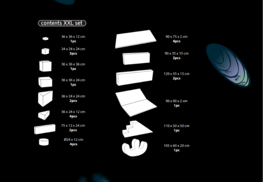 Bestellen Sie den Inhalt des Softplay XXL Sets im Piraten - Seaworld Thema von JB Inflatables in Meppel