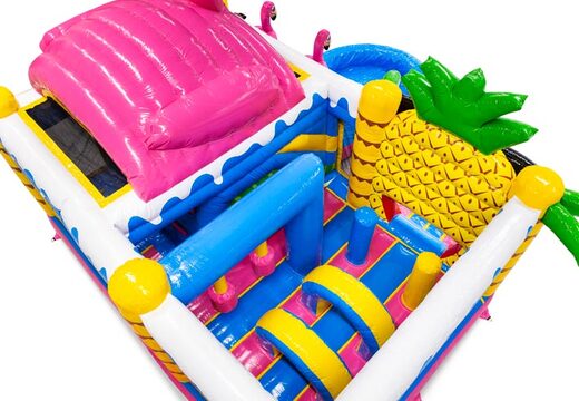 Innenseite des Hüpfburgs mit Bögen, Säulen und Boxsäcken zu verkaufen bei JB