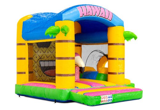 Überdachte Hüpfburg Bouncy Box Hawaii zu verkaufen bei JB in Meppel