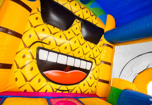 Große Ananas im Hüpfburg Bouncy Box Hawaii zu verkaufen bei JB Inflatables