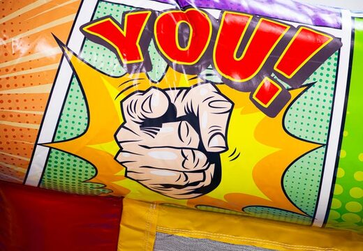 Comic-Thema Midi Bounce Hüpfburg, bestellen Sie noch heute bei JB Inflatables