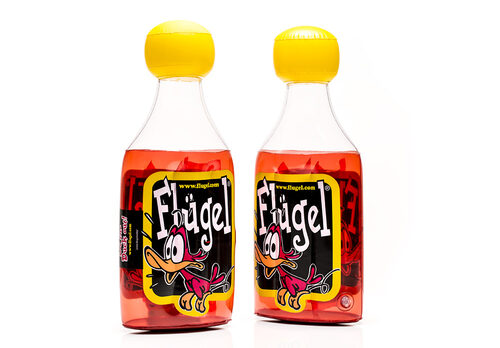 Bestellen sie Ihre aufblasbare flügel-Mini-PVC-Flasche. Kaufen sie aufblasbare werbeartikel jetzt online bei JB-Hüpfburgen Deutschland